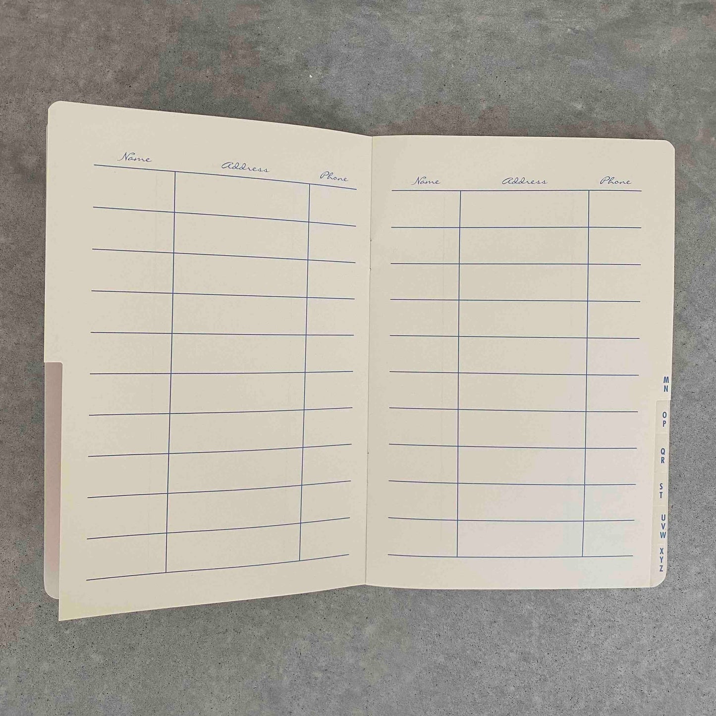 Master Address Book