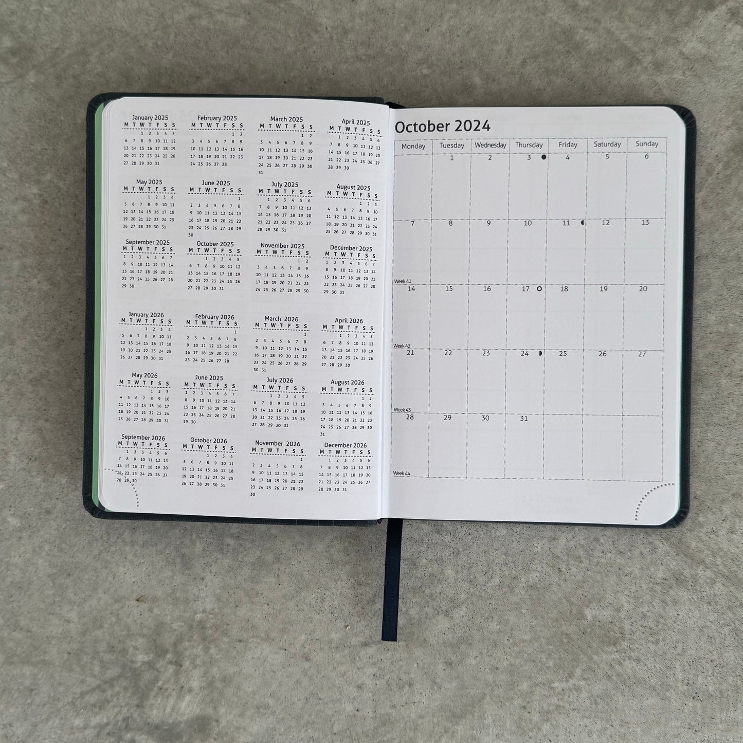 2025 Master Plan Diary - Gravel Grey Blue